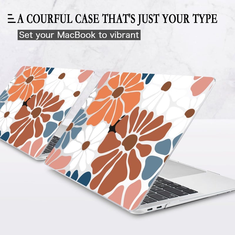 CISSOOK Compatible with MacBook Air 13.3 inch Case M1 A2337 A2179 A1932, Plastic Hard Shell Case Keyboard Cover Screen Protector for MacBook Air 13 2021 2020 2019 2018, Vintage Flowers - Image 4